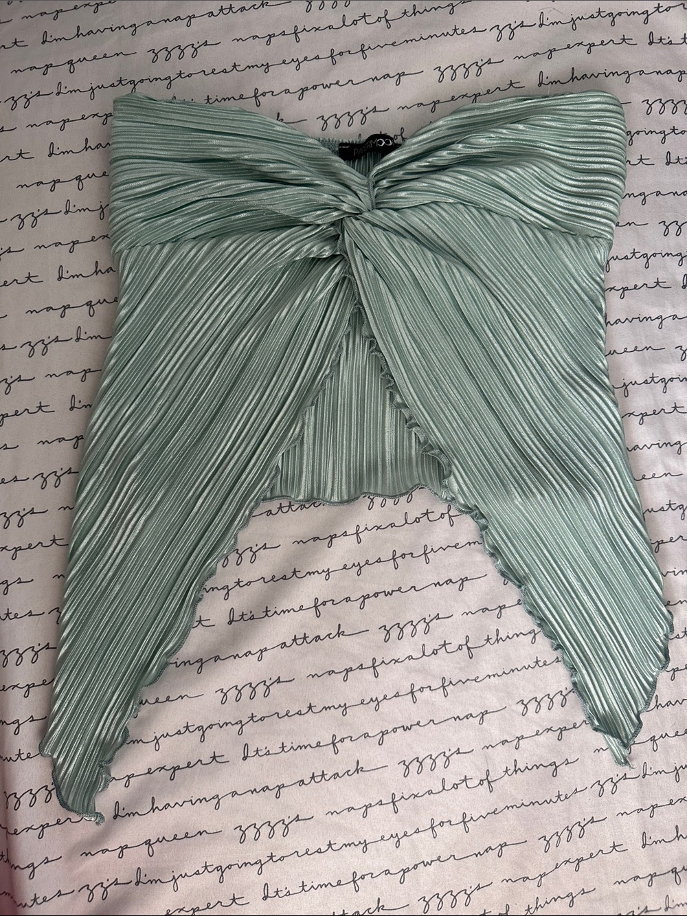 Mint Green Tie Top 🦋✨